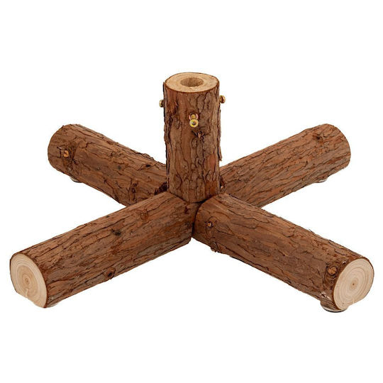Weihnachtsbaumständer Holz Ψάθινη Μ48xΠ35xΥ22xΦ60εκ.
