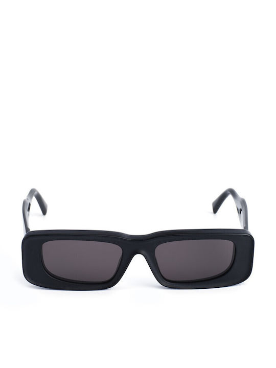 Zeus & Dione Herren Sonnenbrille mit Schwarz Kunststoff Gestell und Schwarz Linse AKTIS C1