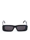 Zeus & Dione Herren Sonnenbrille mit Schwarz Kunststoff Gestell und Schwarz Linse AKTIS C1