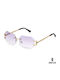 Ghetto Women's Sunglasses with Purple Frame and Purple Lens K39079-C04 PURPLE