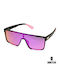 Ghetto Unisex Γυαλιά Ηλίου με Μωβ Σκελετό και Μωβ Φακό TR7543 PURPLE