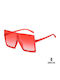 Ghetto Women's Sunglasses with Beige Frame and Beige Lens lm000-3 Sand Red