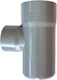 Φ100x75 Sewer Pipe Tee Fasoplast Grey Pvc-u 87°
