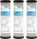 Matrikx Countertop and Under Sink Water Filter Replacement made of Activated Carbon 10" 0.5 μm 3pcs