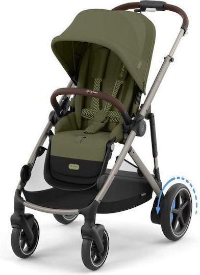 Cybex Gazelle S Baby Stroller Suitable for Newborn Moss Green 12.6kg