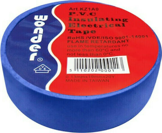 Wonder Insulation Tape 19mm x 20m Blue