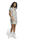 X Farm Summer Mini Athletic Dress T-Shirt Short Sleeve Printed