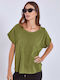 Ärmel Damen Sport Bluse Grün