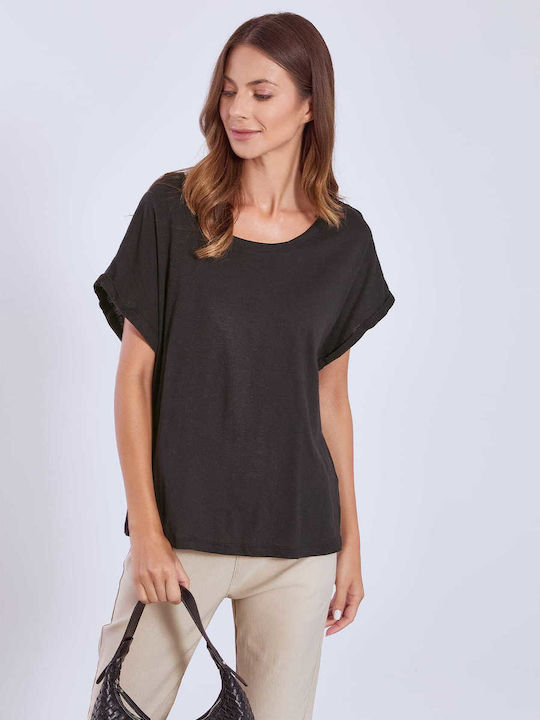 Celestino Sleeve Women's Athletic Blouse Black