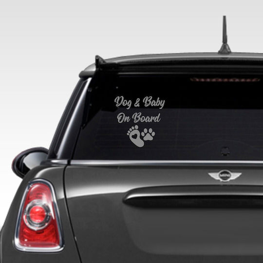 Dog & Baby On Board External Print