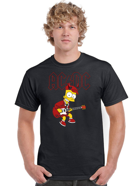Защитен Кожух Мако Етикет Pegasus Принт Bart Simpsons AC/DC Черна Защитен Кожух
