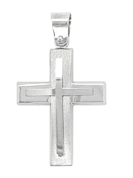 Dio Jewellery Lab Ανδρικός Σταυρός από Ασήμι χωρίς Αλυσίδα