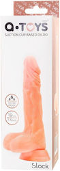 Realistisches Dildo mit Hoden und Saugnapf Fleisch
