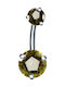 Amalfi Accessories Bauchnabel Piercing aus Stahl