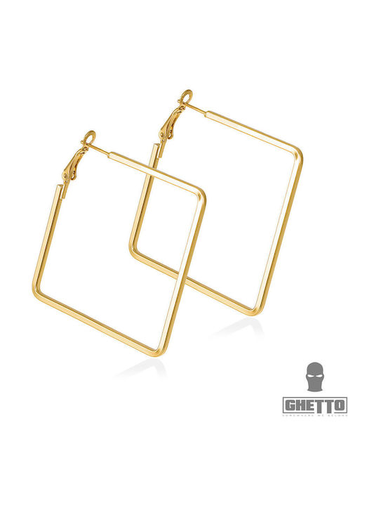 Ghetto Earrings made of Steel Gold Plated