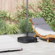 Outdoor Umbrella Base Vidaxl 28 Kg of Sand or 24 Liters of Water Black