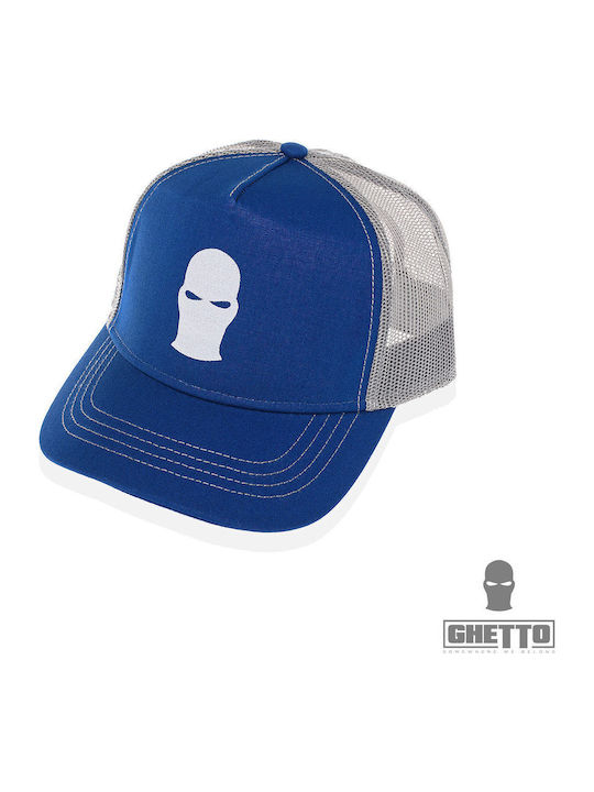 Ghetto Mask Rapper Cotton Caps Blue Ghetto Mask Rapper Cotton Caps Blue