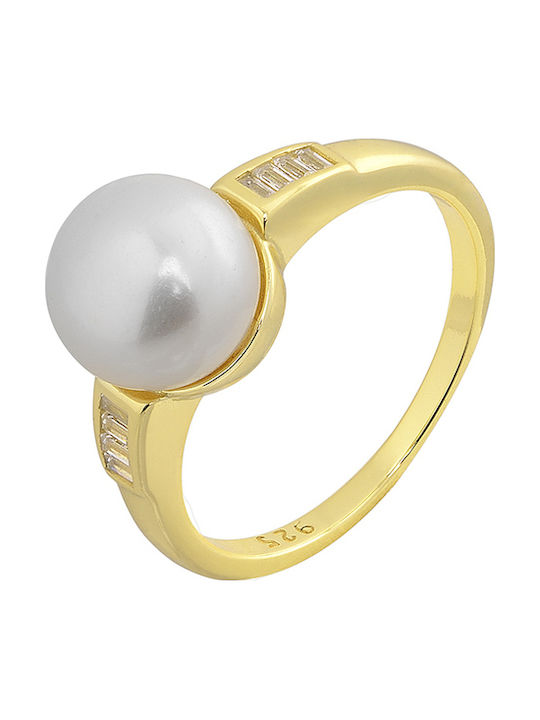 Prince Silvero Ring with Pearls made of Silver ...