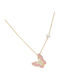Kinderhalskette Schmetterling aus Gold mit Kette 14K ΠΚ0067
