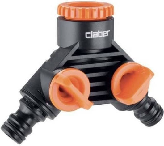 Ρακόρ Βρύσης Διπλής Παροχής Claber 8599 1/2''