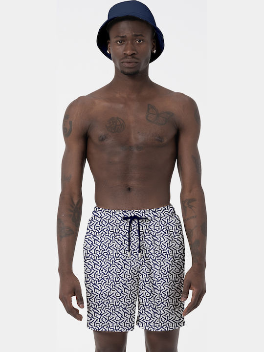Hawaii Beach Men's Swimwear Shorts Dark Blue