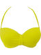 Strapless Bikini Top Βαθύ Κίτρινο