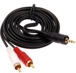 3,5mm Stecker-2x RCA-Stecker 3m