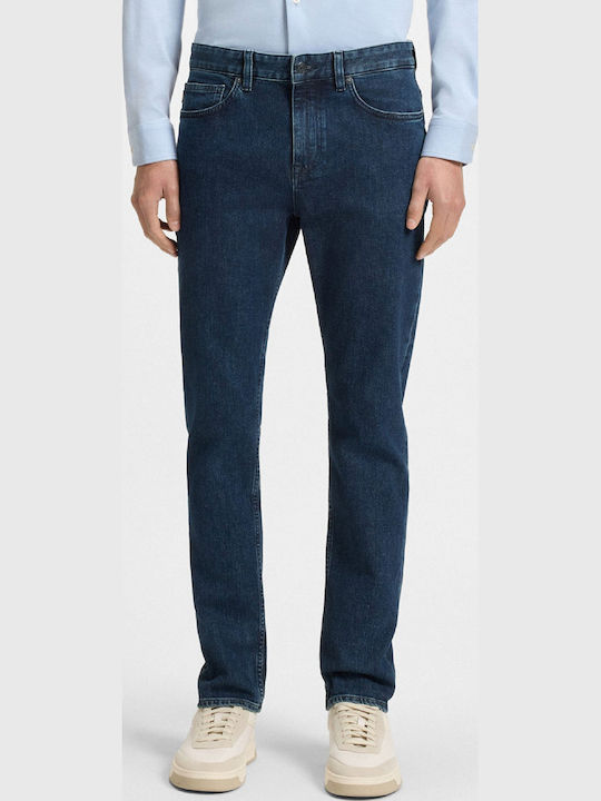 Delaware Men's Jeans Pants with Slim Narrow Fit Dark Aged Denim