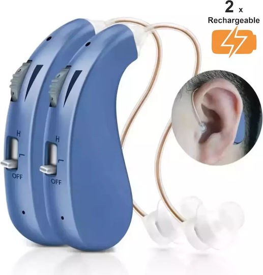Jardin 2 X Z-06 Rechargeable Posterior (BTE) Hearing Aid for Left Ear Z-06D-BL