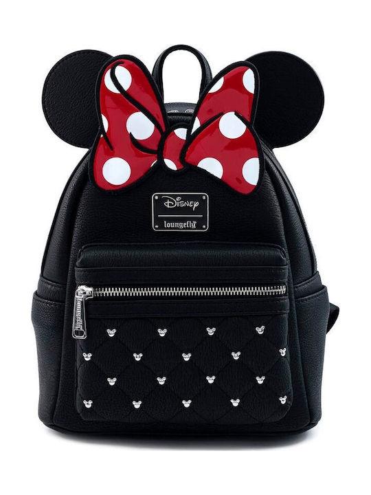 Loungefly Παιδική Τσάντα Πλάτης Μαύρη 26.7x22.9x11.43εκ. Disney Minnie Bow