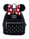Loungefly Παιδική Τσάντα Πλάτης Μαύρη 26.7x22.9x11.43εκ. Disney Minnie Bow