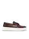 Δερμάτινα Ανδρικά Loafers σε Καφέ Χρώμα