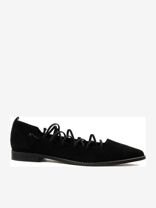 Suede Ballerinas Black