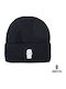 Beanie Unisex Σκούφος Πλεκτός σε Μαύρο χρώμα