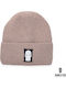Beanie Unisex Σκούφος Πλεκτός σε Καφέ χρώμα