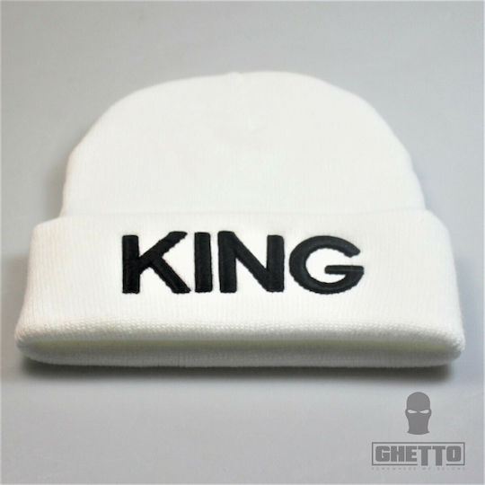 Beanie Unisex Beanie Gestrickt in Weiß Farbe