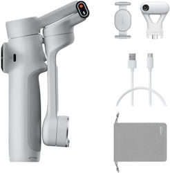 Insta360 Flow 2 AI Tracker Bundle Phone Gimbal with 3 Axis Stabilization and 10 Operating Hours Gray