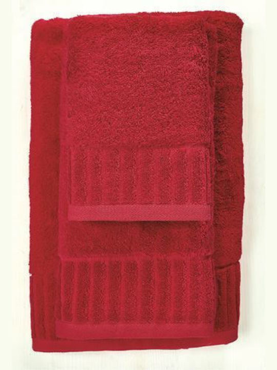 Whitegg Πετσέτα Χεριών Φωτεινή 40x60εκ. Red Βάρ...