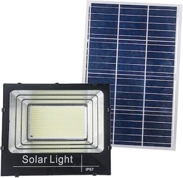Rezistent la apă Solar Proiector LED 100W Alb Rece 6500K cu Telecomandă IP67