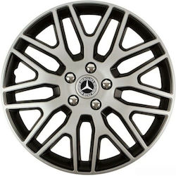 Versaco Car Hubcaps Dakar Nc 15" With Mercedes Benz Logo 4 Pieces Silver 77765488 Versaco Car Hubcaps Dakar Nc 15" With Mercedes Benz Logo 4 Pieces Silver 77765488