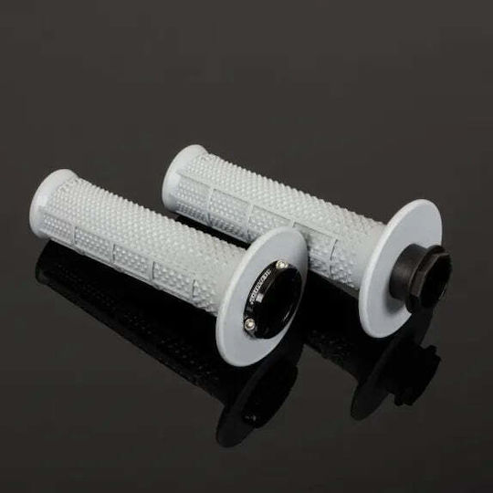 Χερουλια Τιμονιου Grips Lock-on Mx Soft Tapered Half Waffle Γκρι Ren-g238 Renthal