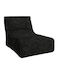 Bean Bag Chair Poof Black