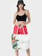 Miami Beach Fabric Beach Bag White