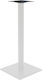 Pakketo Metallic Table Stand White-Black 40x40x94cm 3 Pieces