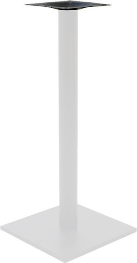Pakketo Metallic Table Stand White-Black 40x40x94cm 3 Pieces