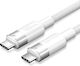 Vention It Kabel USB Typ-C 3.2 Gen2 M-M 1,0m Geflochtenes Aluminium Weiß Trgwf