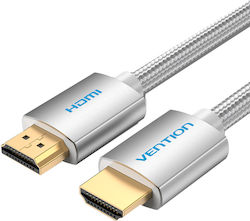 Vention Hdmi Cable 2.0 4k60hz Braided 2.0m Silver Aabih