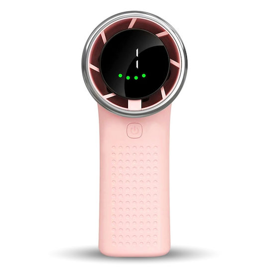 Mini Tragbarer Ventilator A8 LED-Anzeige 5 Geschwindigkeiten Usb-c 3600mAh Batteriekapazität Leise Kompakt Rosa