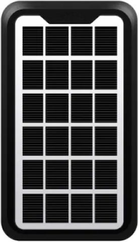 Panou Solar Portabil Foxmag24 3W Putere Dimensiune Compactă Rezistent la Apă Cablu USB Încărcare Smartphone Negru