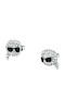 Karl Lagerfeld Stud Earrings Made of Steel with Stones